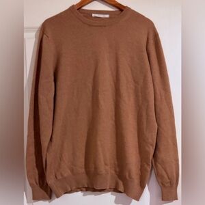 GET DRESSED CASHMERE MENS BROWN SWEATER SIZE EXTRA LARGE